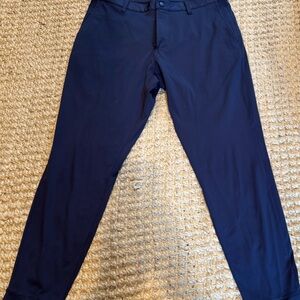 RHONE Midnight Blue Navy Jogger Pants w/ Zipper Bottoms Size 31